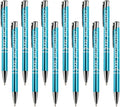 Yucold Customized ballpoint pens in bulk, personalized ballpoint pens with free engraving, for use in companies, enterprises, graduation anniversaries (Sky blue,13)