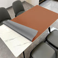 Zinkooat Dining Table Cover for Dining Room Table - Can Be Used On Both Sides Waterproof and Easy to Clean Good Flatness Used for Dining Table(Brown+Gray 44x60)