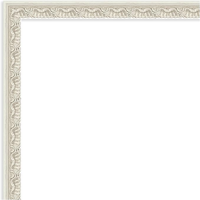 Amanti Art Silver Framed Magnetic Board 26x42 Large Vision Board for use with Magnets, 100% Metal Sheet to Display Items as Office Decor or for Home Organization in mudroom, Kitchen or Kids Room