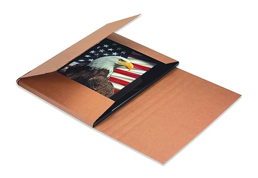 Tape Logic TLM17112BFK Easy-Fold Mailers, 17.25" x 11 1/4" x 2", Kraft (Pack of 50)