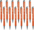 Yucold Customized ballpoint pens in bulk, personalized ballpoint pens with free engraving, for use in companies, enterprises, graduation anniversaries (Orange,390)