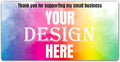 LAUKIYE 100-500 Custom Stickers Personalized Labels, Customized Stickers with Any Image Logo and Text. Custom Stickers for Business LogoThank You Labels,etc. (Rectangle,5X3 Inch)