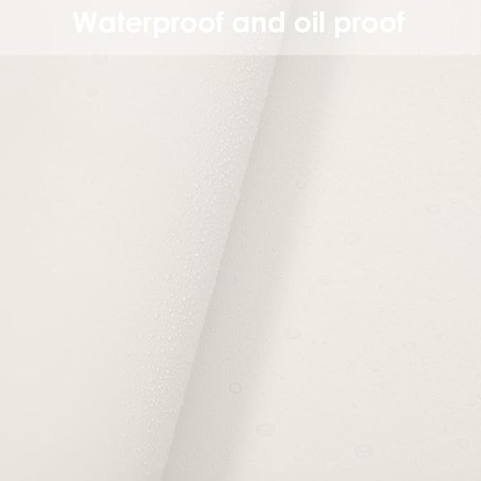 Zinkooat Leather Table Cover,1.8mm Thick,17x54 Inch Desk Cover,Dresser Cover Top,Dresser Protector Top,Dresser Cover,End Table Cover.(White+White,17x54)