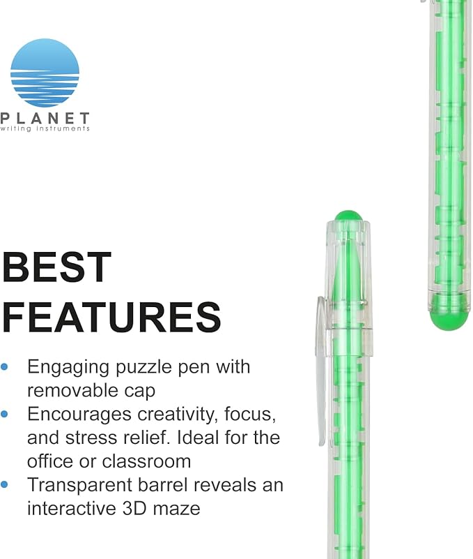 Custom Maze Ballpoint Pens – Personalized Puzzle Pens with Logo/Text – Promotional Pens for Events, Schools, Trade Shows – Fun Interactive Design (Red, 50 Count, Pack of 1)