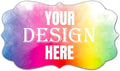 100-500 Custom Stickers Personalized Labels, Customized Stickers with Any Image Logo and Text. Custom Stickers for Business LogoThank You Labels,etc. (Fancy Frame,1.5X1 Inch)