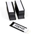SmartSign Magnetic 'C' Channel Label Holders for Metal Racks and Shelves | 0.75" x 2" Pack of 25