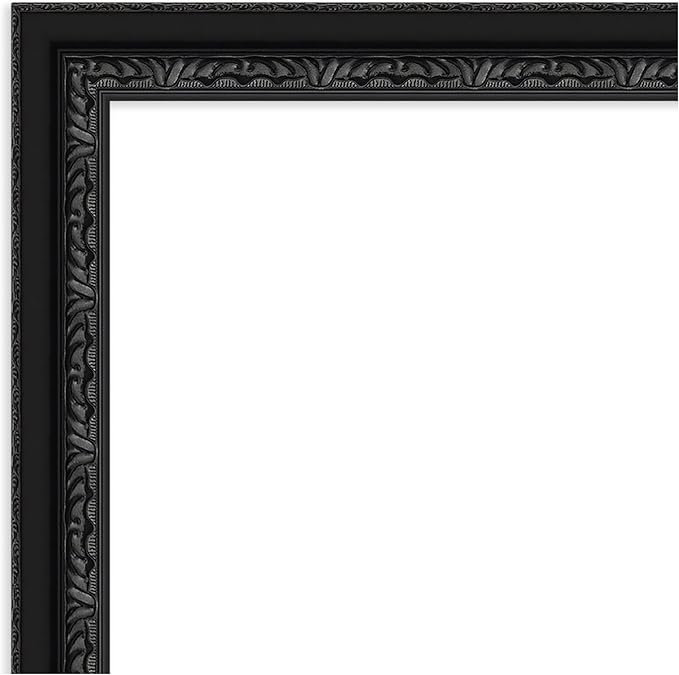 Amanti Art Black Framed Magnetic Board 36x44 X-Large Vision Board for use with Magnets, 100% Metal Sheet to Display Items as Office Decor or for Home Organization in mudroom, Kitchen or Kids Room