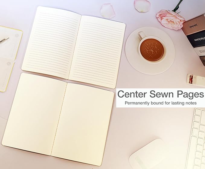 FAWTEEM 24 Pack A5 Kraft Notebook,Blank Pages - 60 Pages (30 Sheets),Sketch Book Bulk, 8.3”x 5.5”Small Kraft Notebook