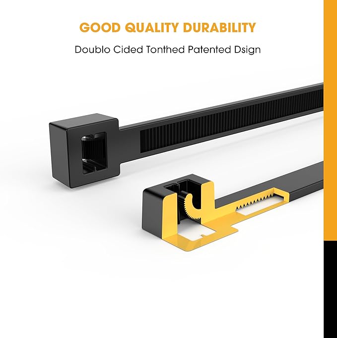 Zip Ties Heavy Duty, 22+12 Inch 100 Pack Long Cable Ties，300 LBS Tensile Strength 0.5 Inch Width，Extra Large Ties for Home Repair
