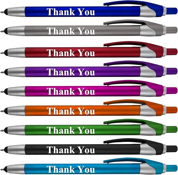 Personalized with Your Custom Logo or Text Pens-Pack of 450- for Marketing, Parties, and Events, 2 in 1 Capacitive Stylus & Ballpoint Pen Compatible with Touchscreen Devices, Black Ink, Teal Pens
