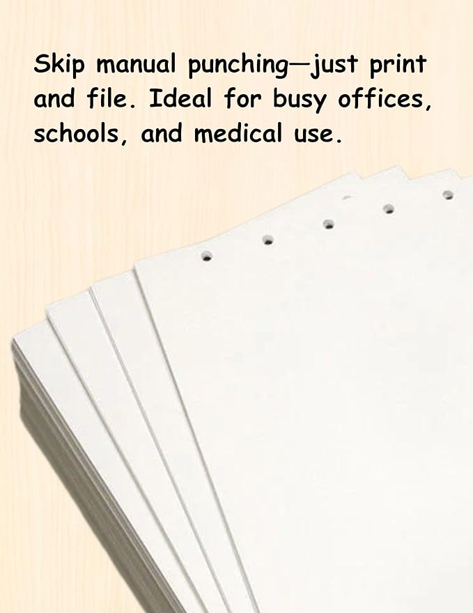 Limited Papers(TM) Writing and Copy Paper, Variation of Colors 8.5" x 11", 5 Hole Top-Punched, 20 Pound Text, 500 Sheets Per Ream. (500, Green)
