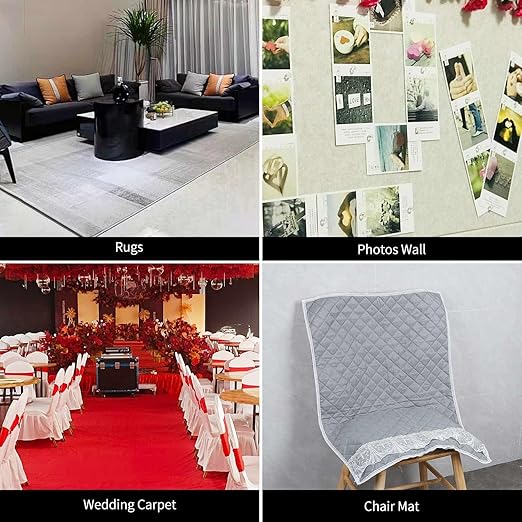 MILEQEE Double-Sided Tape Strong and Tough, 1in x 66FT(20m), Durable Duct Cloth Carpet Rugs Fiberglass Mesh Tape, High Stickiness 2 Sided, Multipurpose Removable Residue-Free, Easy Tear