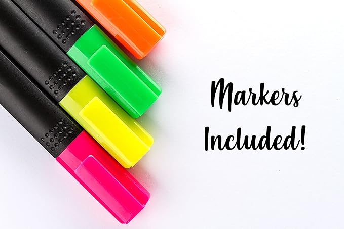 Acrylic Dry Erase Board for Wall with Stylish Border - Shipped Next Day, Made in USA, Non-Magnetic Whiteboard, Wall Mounted Board, Easy to Clean (Black - 16x20)