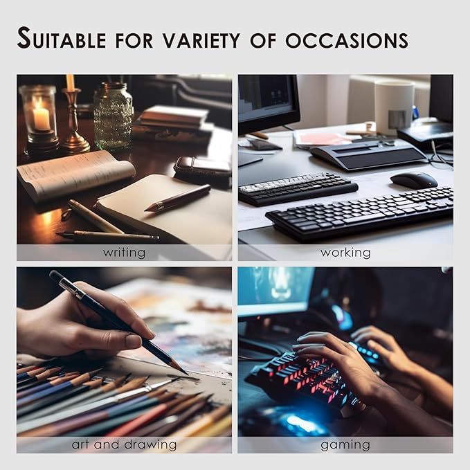 Leather Desk Mat - Non-Slip PU Desk Pad for Office and Home - Desk Organization and Accessories - Ideal for Large Mouse Pad and Desk Mats on Top of Desks (Olive Green,27.6"x 13.8")