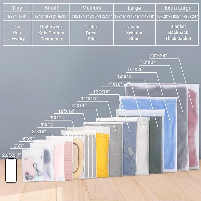 Svaldo Small Plastic Packaging Bags,100PCS 5x7 inch Frosted Zipper Storage Bags, Clear Reclosable Clear Ziplock Poly Bags with Vent Holes for Packaging Board Games, Cards, Phone Case, 3 Mil