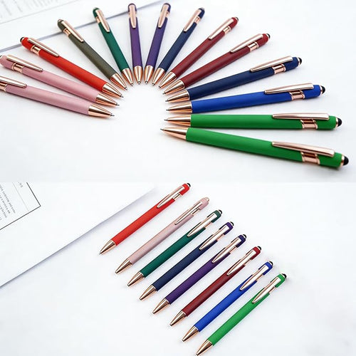 10pcs Inspirational Pens Set Stylus Pens Design Black Ink Smooth Writing Pens No Smudge Office Essentials Inspirational Quotes Engraving Pen for Employee Benefits and Team Rewards Motivational Gifts