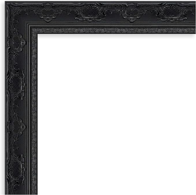 Amanti Art Black Framed Magnetic Board 28x44 Large Vision Board for use with Magnets, 100% Metal Sheet to Display Items as Office Decor or for Home Organization in mudroom, Kitchen or Kids Room