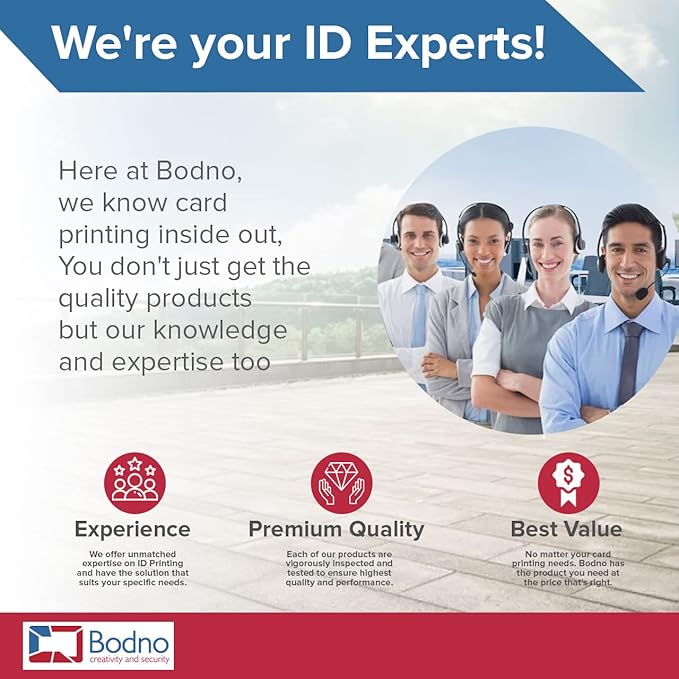 200 Pack - Bodno Premium CR80 30 Mil Graphic Quality PVC Cards