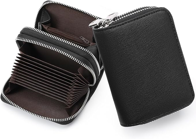 GOIACII Small Genuine Leather Wallet for Women, RFID Blocking Credit Card Holder Wallet
