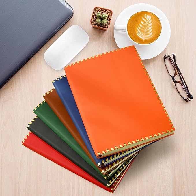 Vebermo Custom A5 Personalized Notebook with Your Logo Text PU Leather Customizable Notebook Daily Journals For Writeing-200 Lined Pages(Green)
