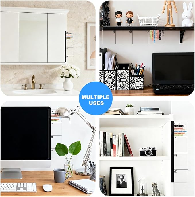 Computer Monitor Memo Board Daily Inspirational Quotes Logo Decor Monitor Message Board Sticky Notes Office Desk Accessories for Send Family Members Office Friends and Colleagues Gifts