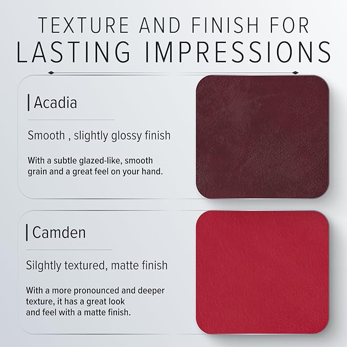 Gallery Leather Large Address Book with Alphabetical Tabs up to 480 Records, Leather Notebook Hardcover, Telephone and Address Books - 9x7", Desk Address, Acadia Cactus