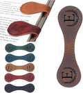 Artlaza Personalized Magnetic Leather Bookmark, 26 Letters Custom Leather Bookmarks, Handmade, Leather Magnetic Bookmark for Book Lovers Readers Women Kid(Brownï¼ŒEï¼‰