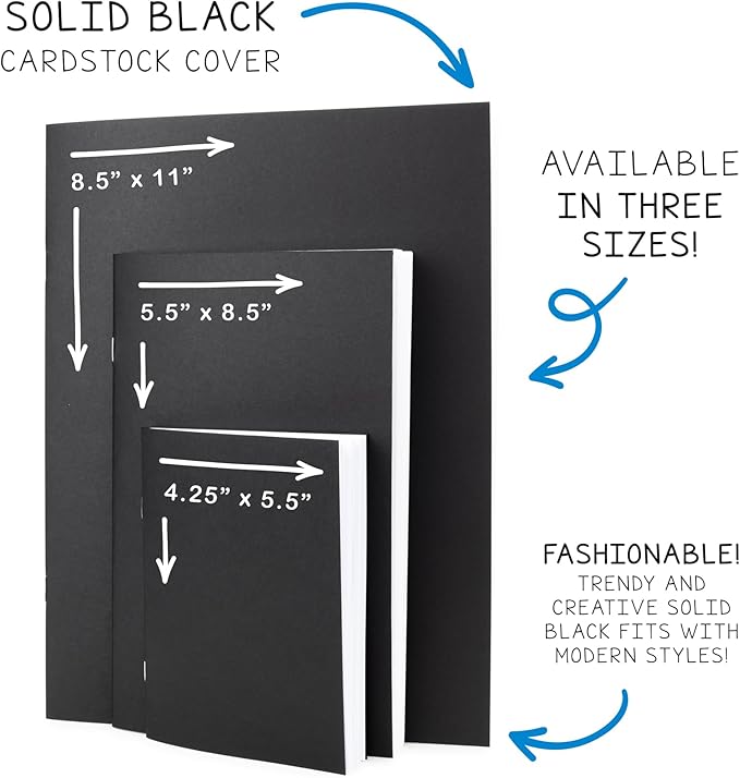 Hygloss Blank Books - Bulk 100 Pack – 5.5" x 8.5" A5 Kraft Paperback Blank Books for Kids to Write Stories, Doodle, Arts & Crafts – Plain Drawing Sketchbook, Unlined Journal, Notebook Without Lines