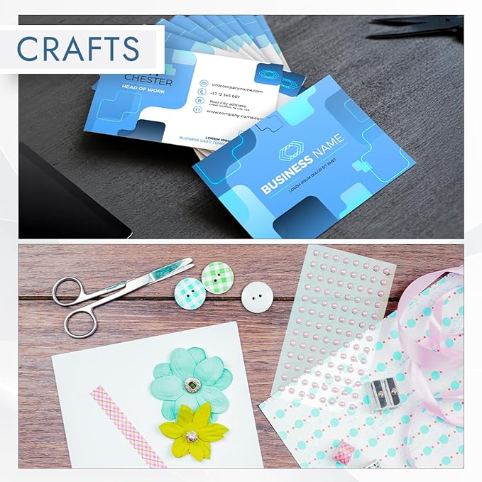 MOS Off-White Cardstock Paper 11 x 14 Inch (60 Sheets) — Heavyweight Poster Board Card Stock for Crafts, Certificates, Menus, Art Projects, Printer Compatible