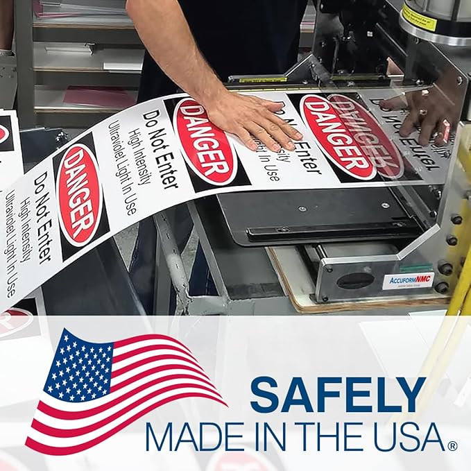 Custom OSHA Style Notice Sign 12" x 18" Plastic Sign, Customizable "Your Text Here", by AccuformNMC Made in USA