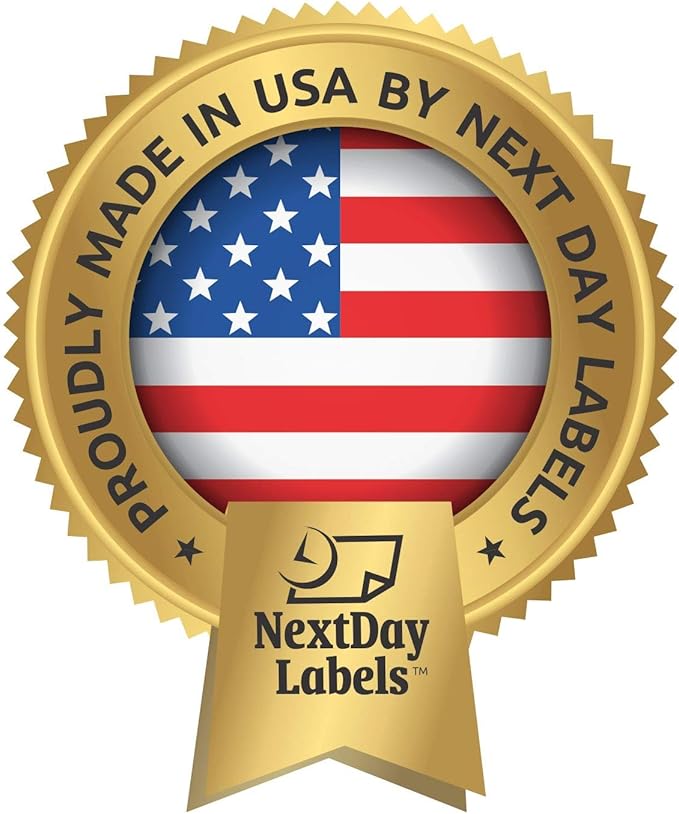 NextDayLabels - 8-1/2 x 11" Neon Color High Light Fluorescent Labels for Laser & Inkjet Printer (RED Fluorescent, 4 x 2" - 10 Per Page | 1000 Labels)