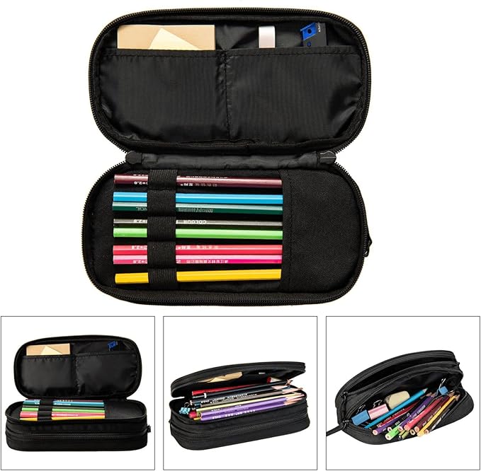 Pazacon Cute Initial Pencil Case for Kids Students, Large Capacity Pencil Pouch for Boys Girls, Letter Design Pencil Box Pen Bag Office Stationery Organizer, Rainbow Letter Y