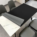 Zinkooat Leather Table Cover,1.8mm Thick,48x72 Inch Table Protector,Table Protector for Dining Room Table,Dining Table Cover,Table Cover Protector,Table Pads for Dining Room Table(Black+Gray,48x72)