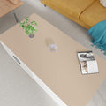 Zinkooat Leather Table Cover,1.8mm Thick,24x60 Inch Desk Cover,Large Desk Mat,Table Protector,Table Cover Protector,Desk Protector,Table Pad,(Light Brown+Gray,24x60)