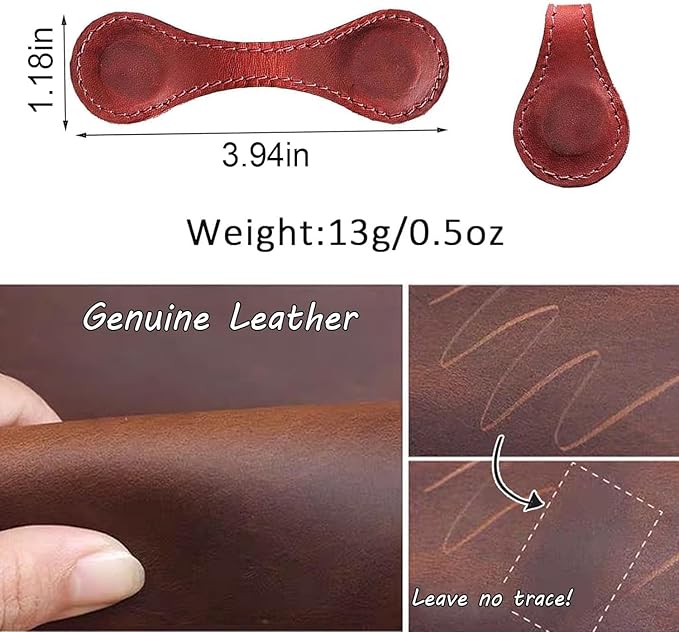 Personalized Magnetic Leather Bookmark, 26 Letters Custom Leather Bookmarks, Handmade, Leather Magnetic Bookmark for Book Lovers Readers Women Kid(Purple，N）