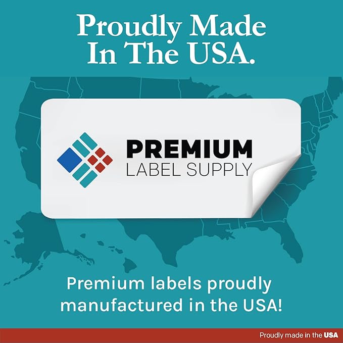 Premium Label Supply White Sticker Mailing/Shipping Labels – 3.5" x 5" – Laser/Inkjet Compatible – (4 per Sheet), 2000 Sheets - 8,000 Total Adhesive Labels