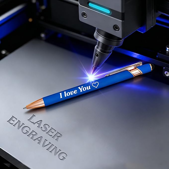 CRME Bulk Custom Personalized Pens with Business Logo Retractable Ballpoint Pen with Stylus tip Smooth Writing Black Ink for School Supplies Teacher Supplies Desk Accessories School Birthday,Purple