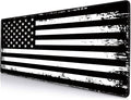 Armanza Large Mouse Pad, Gaming Mousepad with Stitched Edges, Non-Slip Rubber Base Keyboard Mouse Mat Desk Pad for Work, Game, Office, Home, 31.5 x 11.8 in, American Flag