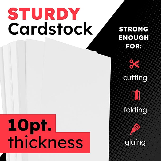 Hygloss Medium Poster Board 11x14 - 25 Poster Boards Bulk Pack - 10 Pt. Thickness White Poster Board Paper for Projects, Presentations, Displays, Signs, Crafts - Blank Posterboard Multipack 11" x 14"