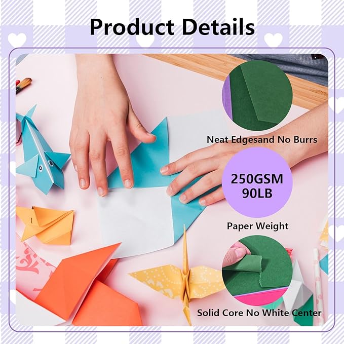 15 Sheets Black Cardstock 12"x12",250gsm/90lb Heavyweight Cardstock Paper, Thick and Smooth Card Stock Perfect for Card Making, Scrapbooking and Crafts