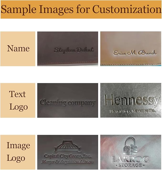 Geslun Personalized Genuine Leather Portfolio, Legal Size 8.5 x 14 Pad Holder, Custom Engraved Business Padfolio for Men Women, Zip 14" Laptop Organizer, Professional Notepad Folio, Brown, Oil Tanned