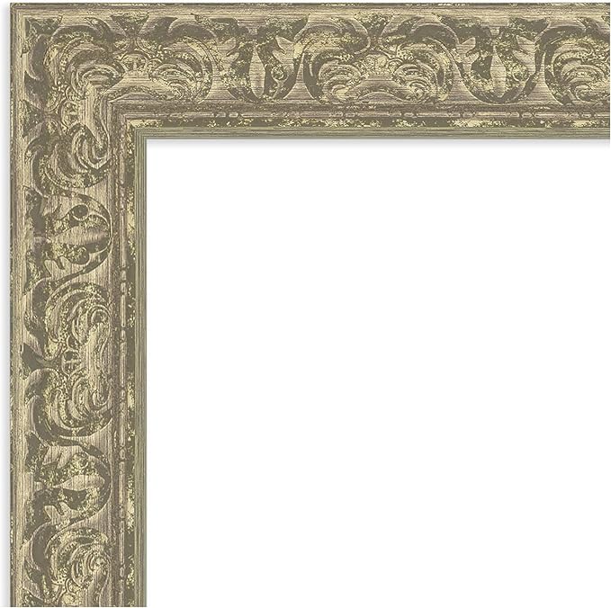 Amanti Art Silver Framed Magnetic Board 23x27 Small Vision Board for use with Magnets, 100% Metal Sheet to Display Items as Office Decor or for Home Organization in mudroom, Kitchen or Kids Room