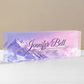 Personalized Name Plate for Desk, Custom Desk Name Plate, Acrylic Name Plate Office Desk Accessories, Personalized Office Gifts for Coworkers Teachers, Employee Appreciation Gifts (Himalayan)