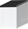 12 Pack Legal Pads 8.5 x 11 College Ruled 600 Sheets Note Pads 8.5 x 11 Inch Notepads Perforated Writing Pads 8.5 x 11 Pads of Paper Lined White Paper, 50 Sheets per Notepad for Home, Office, School