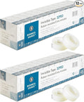 Business Source BSN32953 Premium Invisible Tape Value Pack, Clear(12 PER Pack, Pack of 2)