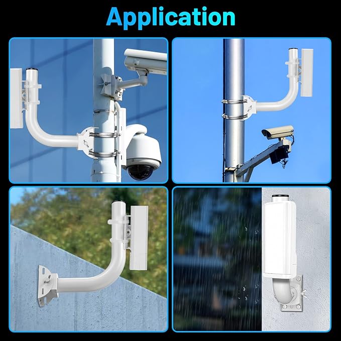 UeeVii 4-Pack Universal Wireless Bridge Bracket Mount, Pole and Wall-Mounted Mount for Outdoor Point to Point AP Access Point Client Bridge CPE