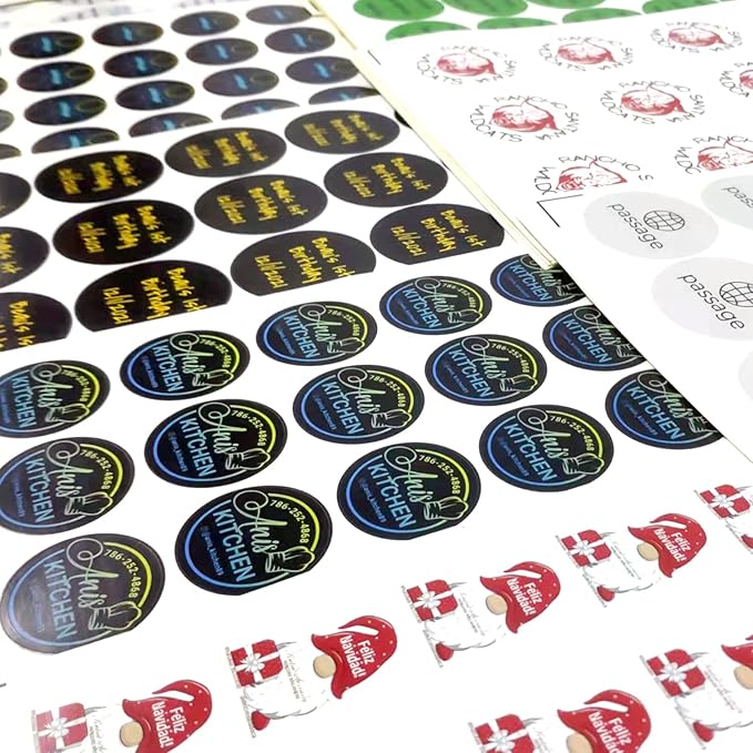 LAUKIYE 100-500 Custom Stickers Personalized Labels, Customized Stickers with Any Image Logo and Text. Custom Stickers for Business LogoThank You Labels,etc. (Oval,4X3 Inch)