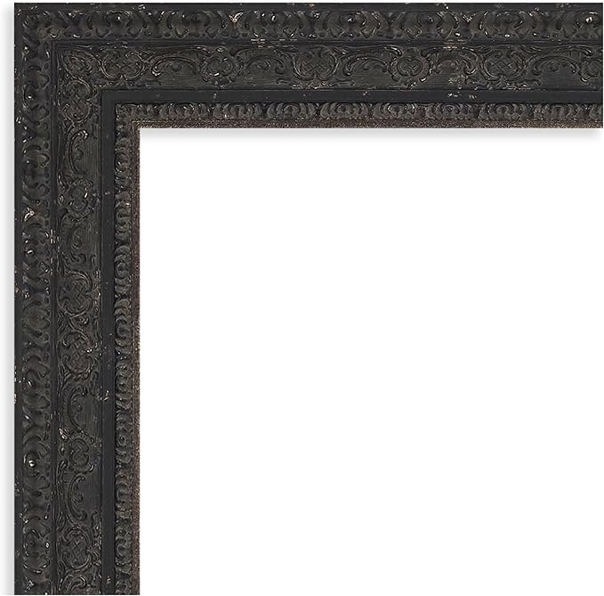 Amanti Art Black Framed Magnetic Board 25x33 Medium Vision Board for use with Magnets, 100% Metal Sheet to Display Items as Office Decor or for Home Organization in mudroom, Kitchen or Kids Room