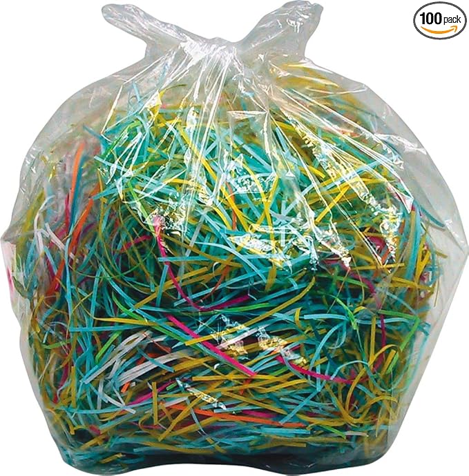 Dahle 20724 Shred Bags w/Gusseted Sides For Maximum Capacity, For Dahle 11-19 Gal Bin Shredders (Pack of 100)