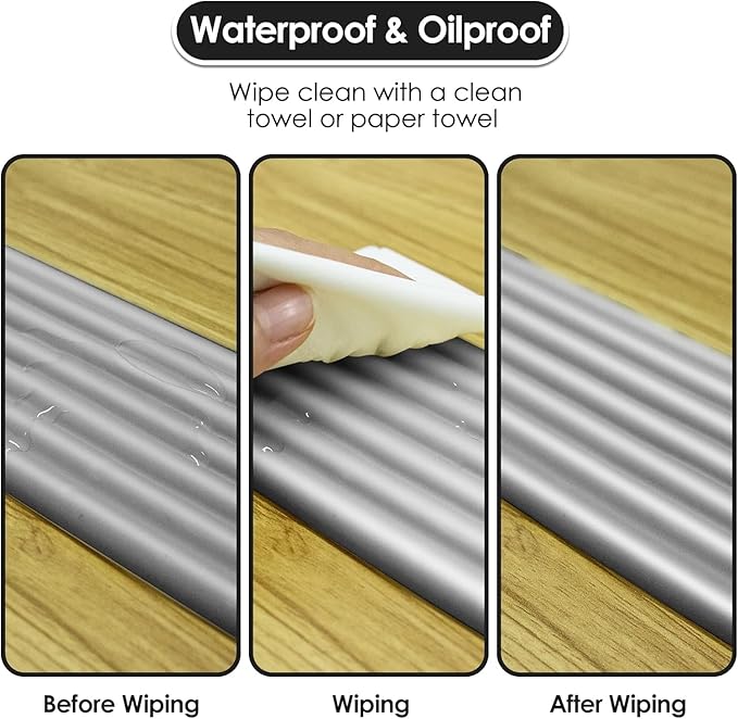 Soft Extra-Wide Edge Protector for Baby, 16.4ft Baby Proofing Edge Guards Padding Self-Adhesive Double Sided Tape, Safety Guards Proof Foam Padding for Sharp Edges, Table, Desk, Furniture Brown
